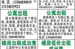 赤峰找月租房電話多少號碼