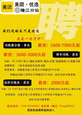 赤峰的美團(tuán)騎手招聘電話是多少-第1張圖片