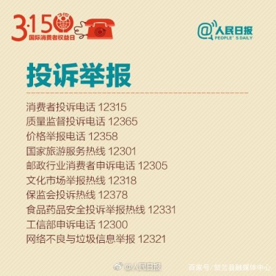 赤峰消費(fèi)者維護(hù)權(quán)益投訴電話-第1張圖片